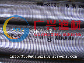 1"-50" Johnson type well screen/wire wrap screen/Wedge wire screen for water drilling well