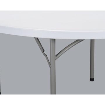 Table pliante ronde en plastique de 4 pieds pour le camping utilisé