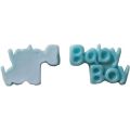 25MM Kawaii Palabras BabyBoy Resina Cabochon Celda DIY