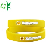 Pulseras de energía de silicona impresas con bandas impresas de color amarillo