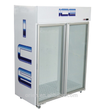 Indoor ice merchandiser (Bagged ice freezer)