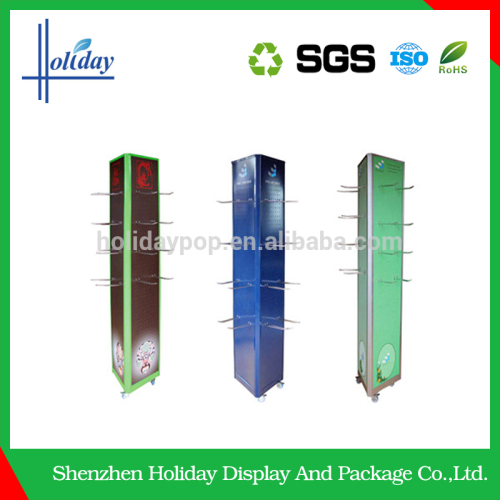 New Design Environmental peg cardboard display rack with hook for haning items