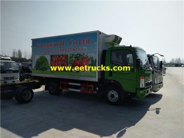 5 Ton HOWO Refrigerated Light Trucks