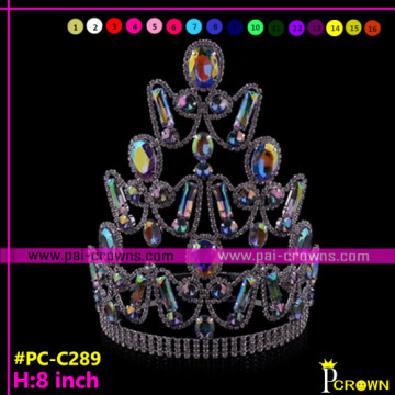 Newest!Pageant Crowns Tiaras rhinestones for sale