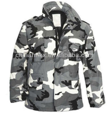 army camouflage military style M65 field jackets men with liner parka