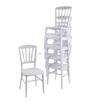 White Napoleon Chair Monobloc party chairs wedding chairs factory supply
