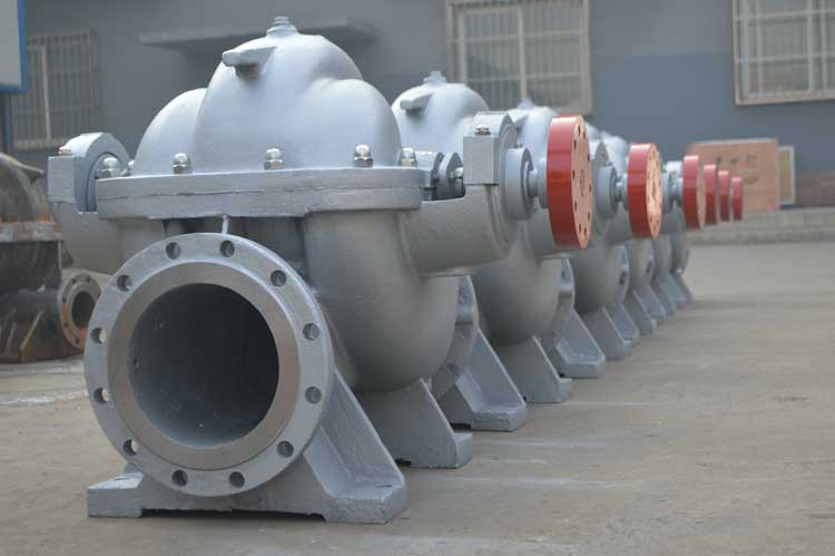 horizontal centrifugal double suction high volume water transfer pump