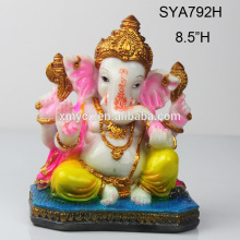 Resin Indian lord Ganesh hindu god head elephant