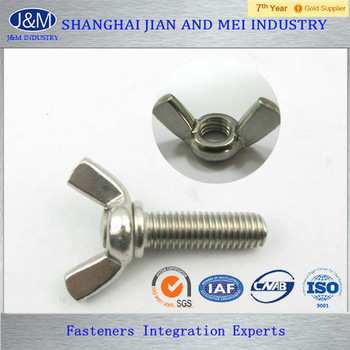 galvanized butterfly bolt and nut
