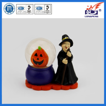 OEM Creative Halloween Witches Snow Globe/Snow Dome,Spooky Halloween Water Globe Witch Pumpkin