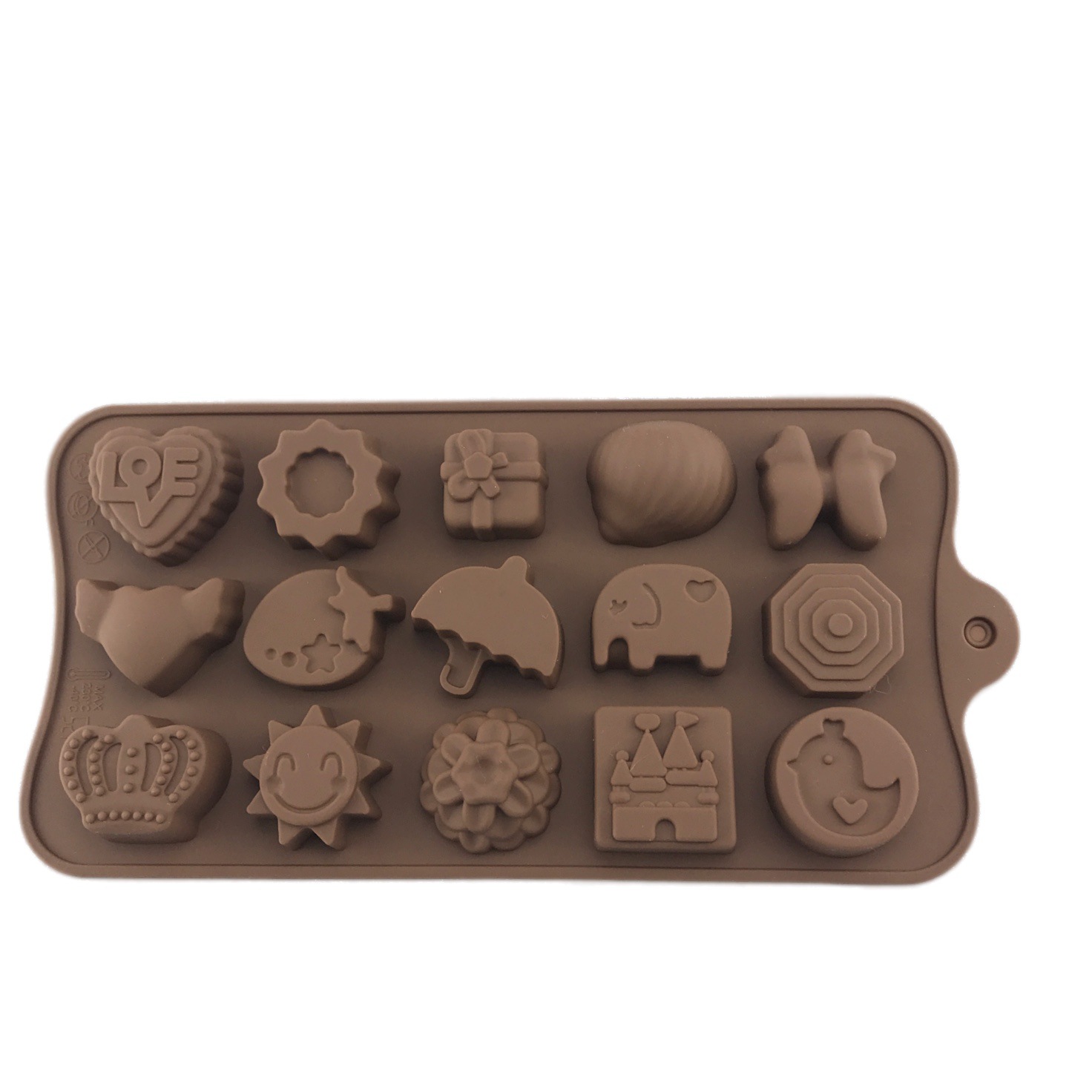 Diverse models Silicone Candy Chocolate Molds Flexible Baking Mold for Jello Shaping Hard or Gummy Candies