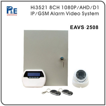 2016 AHD HDD 8CH Storage Mobile DVR, 1080P 3520D Security Alarm DVR EAVS-2508 For Home Guard
