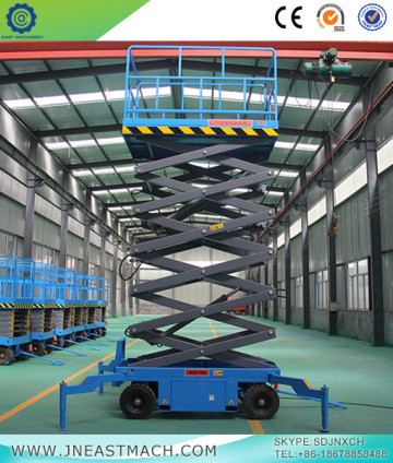 1.5t 14m Battery Powered Mobile Scissor Lift Platform