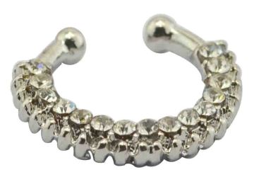 Hot Sale lndian Nose Rings 316L Stainless Steel Captive Ring Ear Tragus Helix Piercing Jewelry Diamond Gold Nose Ring