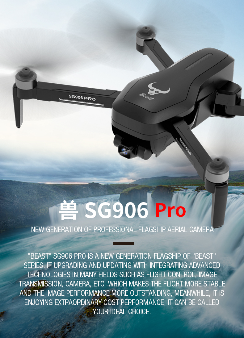 SG906 Pro mini pocket drone GPS 5G WIFI FPV 4K Camera drone Brushless Selfie Foldable RC Drone