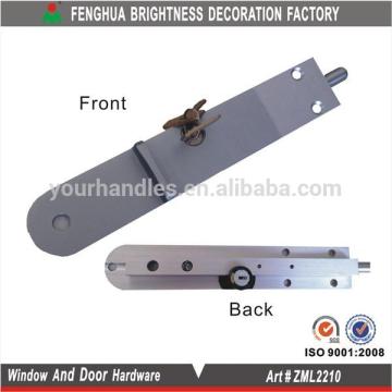 Aluminum sliding door handle lock