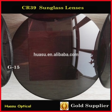 color sunglass lenses tinted CR39 lens G15 color sun lenses