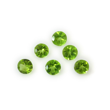 Natural Peridot Round Diamond crafts Bare gemstone