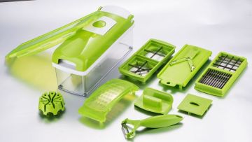 As Seen On TV Genius Nicer Dicer Plus Vegetable Slicer Set Salad Maker