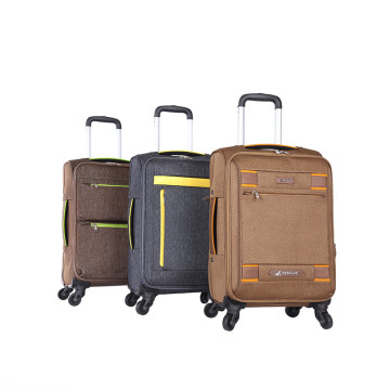 factory luggage trolley bags black suitcase for man