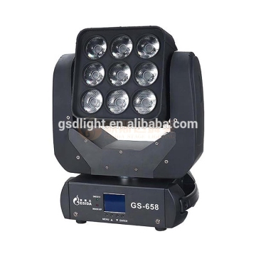 9pcs LED Professional Dj LED Stage Wash Light