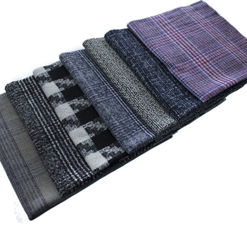 wool fabric tweed plaid for ladies skirt clothing