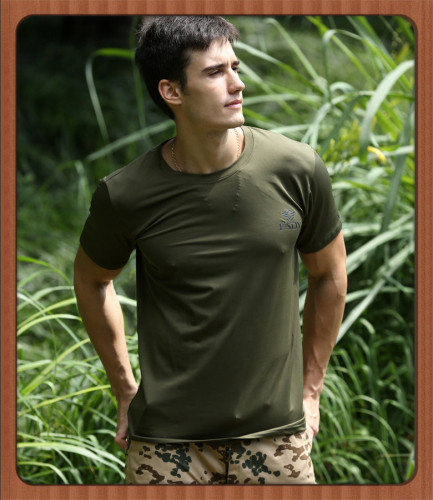 Breathable Cotton Army Shirt for Military Outdoor Uses Army Short Sleeve T-Shirt