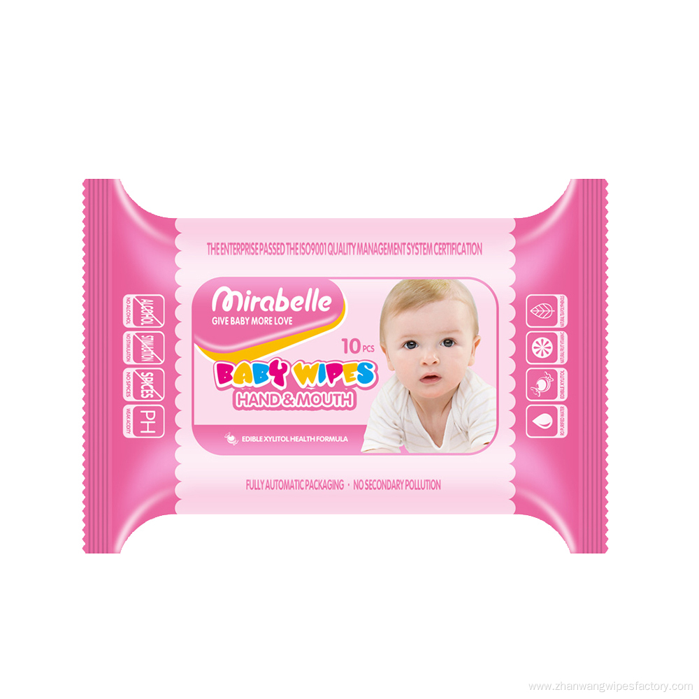 Water Natural Care Baby Wipes Portable