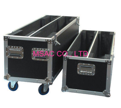 Sliver Aluminum Instrument Cases / Tool Cases , Flight Cases With Wheels