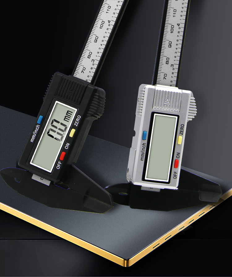 C Type LCD Screen Inch Millimeter Conversion Measuring Tool 6" 150 Mm Depth Plastic Digital Electronic Vernier Caliper