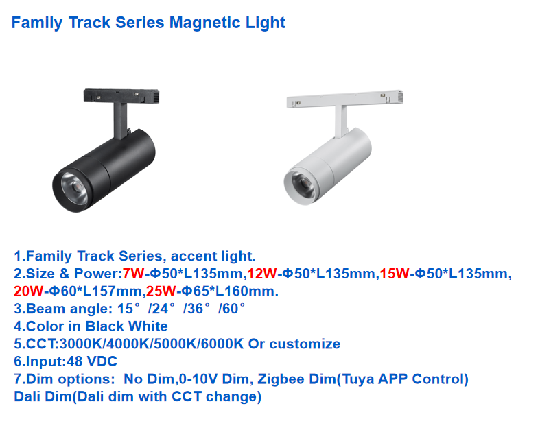 Family Series Spotlight Track Lighting System Ultra Slim Magnetic Track Light Rail Black Linear Spotlight for Indoor Bedroom