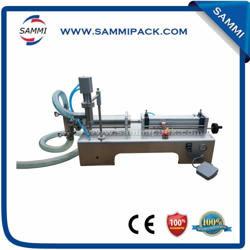 One Nozzle Horizontal chili oil filling machine, chili oil dispensing machine