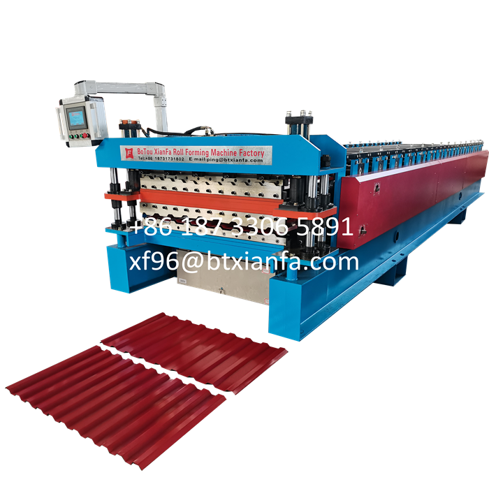 Building Material Double Decker Roof roll Forming Machine