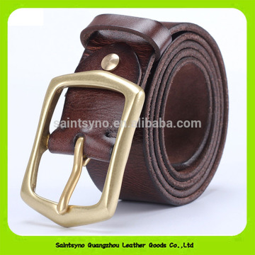 16256 Hot sale official cowhide belt genuine leather men belts
