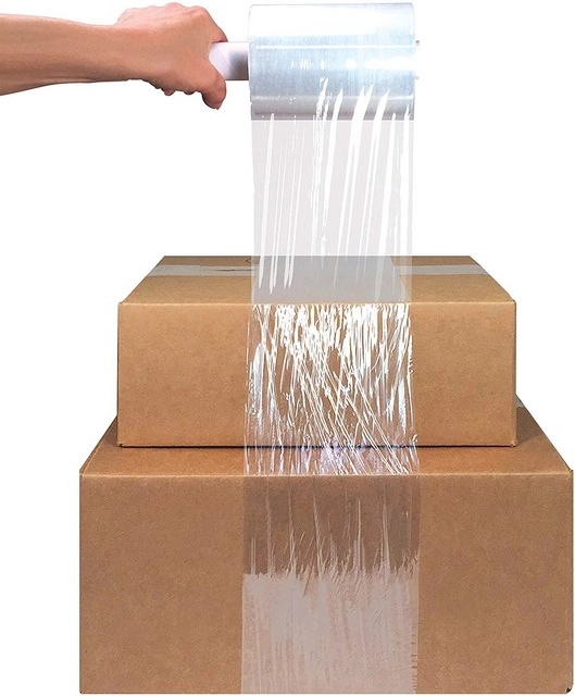 Factory Pallet Polyethylene /Wrap Handle Transparent Wrapping Machine Packaging Shipping Stretch Film