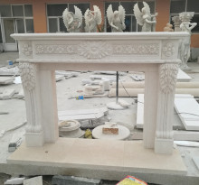 Classic Design Elegant marble fireplaces mantel