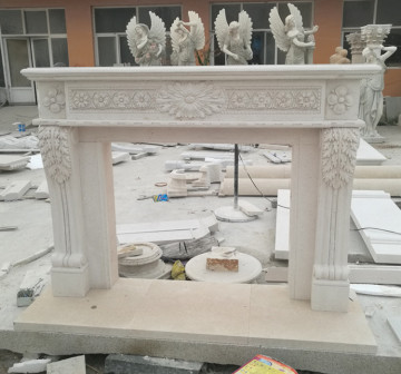 Classic Design Elegant marble fireplaces mantel