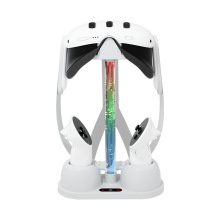 RGB LED Light Display Charging Dock for Meta Quest 3 VR Headset