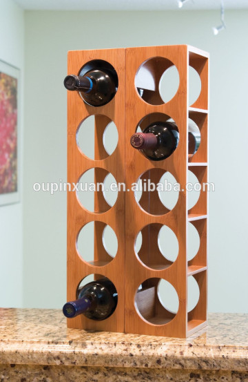 Bamboo Stackable Wine Rack original bamboo wine display rack