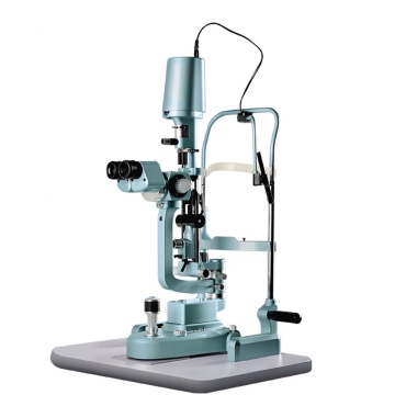 Slit Lamp Microscope with 5 Magnifications, LED Lamp, Yellow Filter, Metal Finish