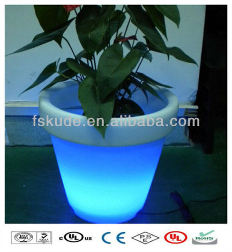 Plastic LED Balcony Flower Pot