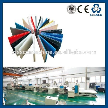 COLORFUL MULTILAYER PP HOLLOW SHEET EXTRUSION LINE, POLYPROPYLENE HOLLOW PROFILE SHEET EXTRUSION LINE