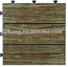FREE INSTALLATION FEE! wooden print tile ,floor tile , interlocking wooden tile