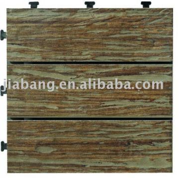 FREE INSTALLATION FEE! wooden print tile ,floor tile , interlocking wooden tile