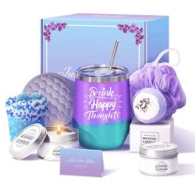 Customizable Gift Boxes: Luxury Get Well Soon Gift Collection with Coffee Cup, Shower Steamers, Candles, and More - Perfect Christmas Gifts for Her