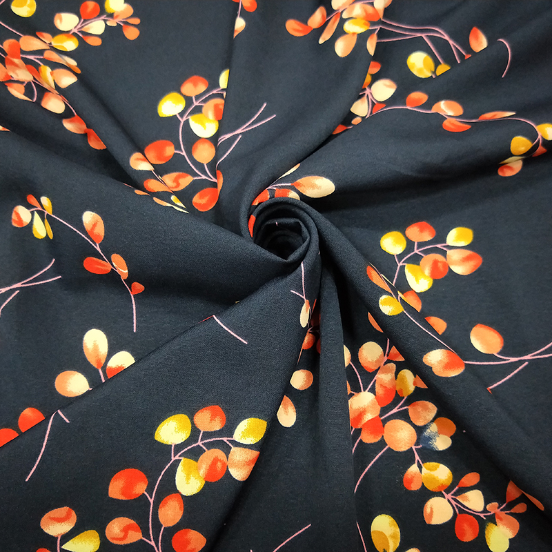 Custom 4-Wege-Stretchgewebte gedruckter Maschstoff Gewebe 97%Polyester 3%Spandex Atmungsfreie Stoff für Kleid