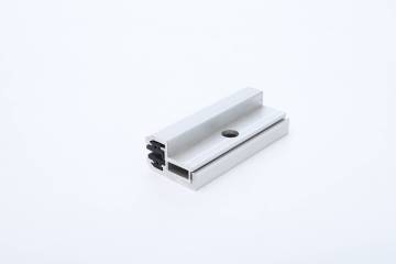 Aluminum end clamps for glass panels