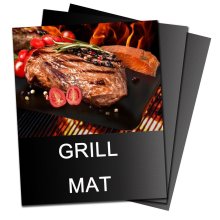 Black Reusable Non-Stick PTFE Barbecue Mat Oven Liner BBQ Grill Mats