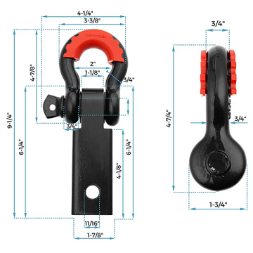 Tow Hitch Receiver D Ring Recovery Point