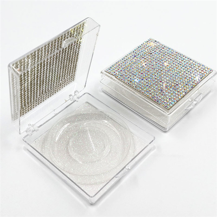 silver eyelash case